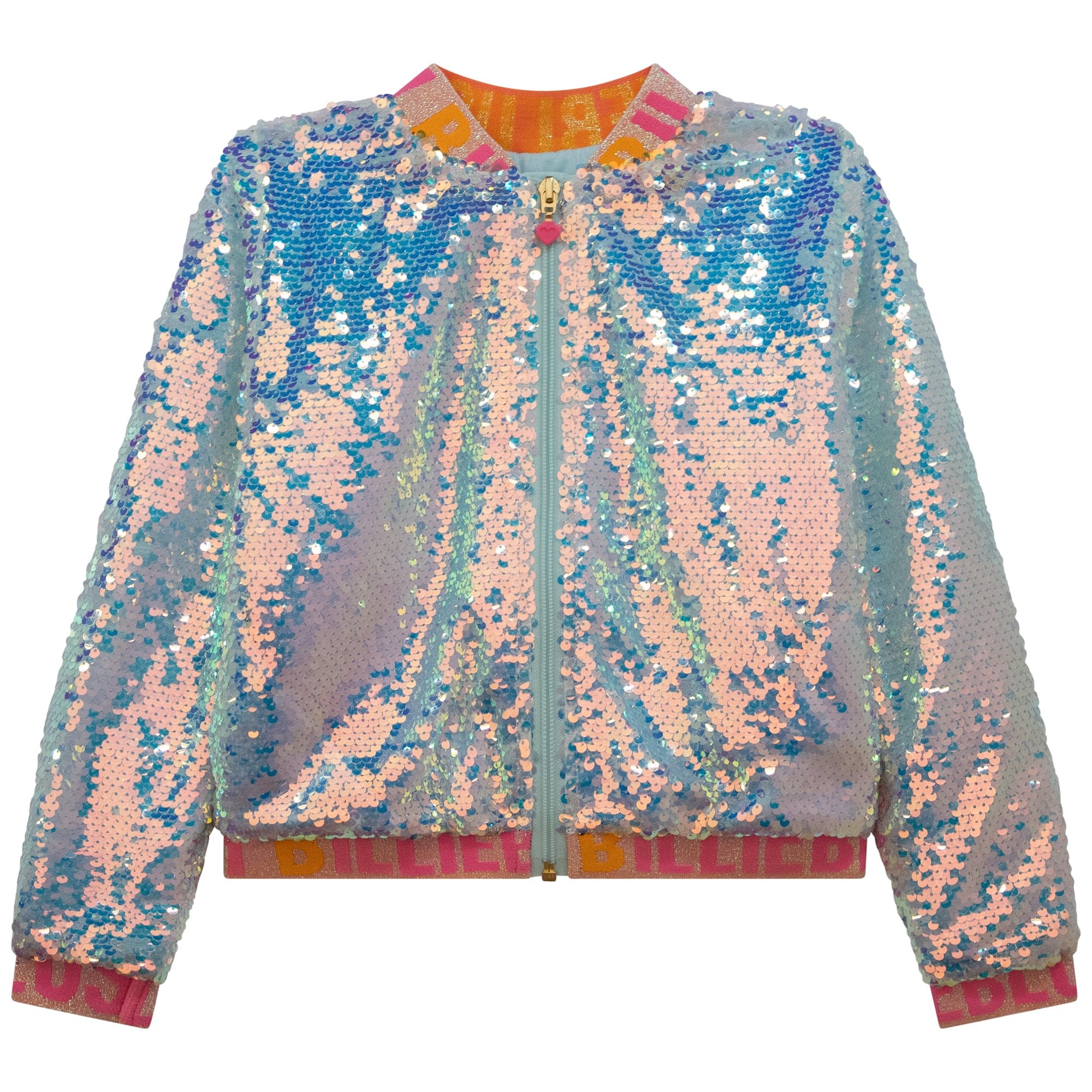 BILLIEBLUSH - Sequin Bomber Jacket - Iridescent