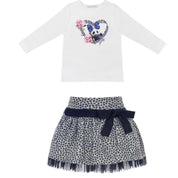 BALLOON CHIC GIRLY PANDA SKIRT SET WITH BAG & HAIRBAND