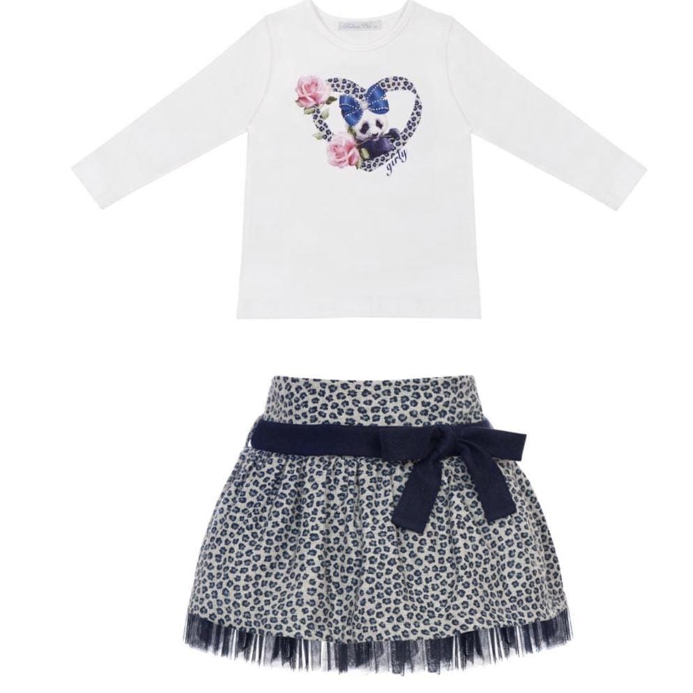 BALLOON CHIC GIRLY PANDA SKIRT SET WITH BAG & HAIRBAND