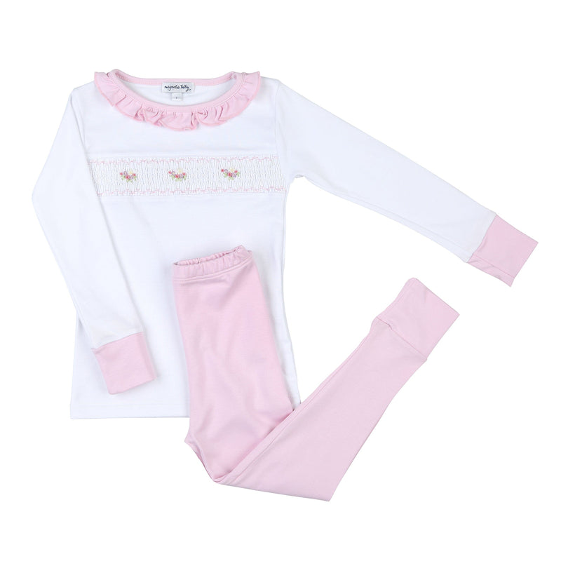 MAGNOLIA BABY - Lindsay Smocked Pyjamas - Pink