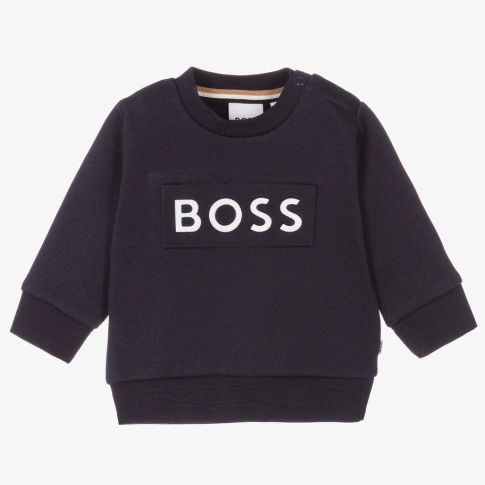 HUGO BOSS - Logo Sweatshirt -  Navy