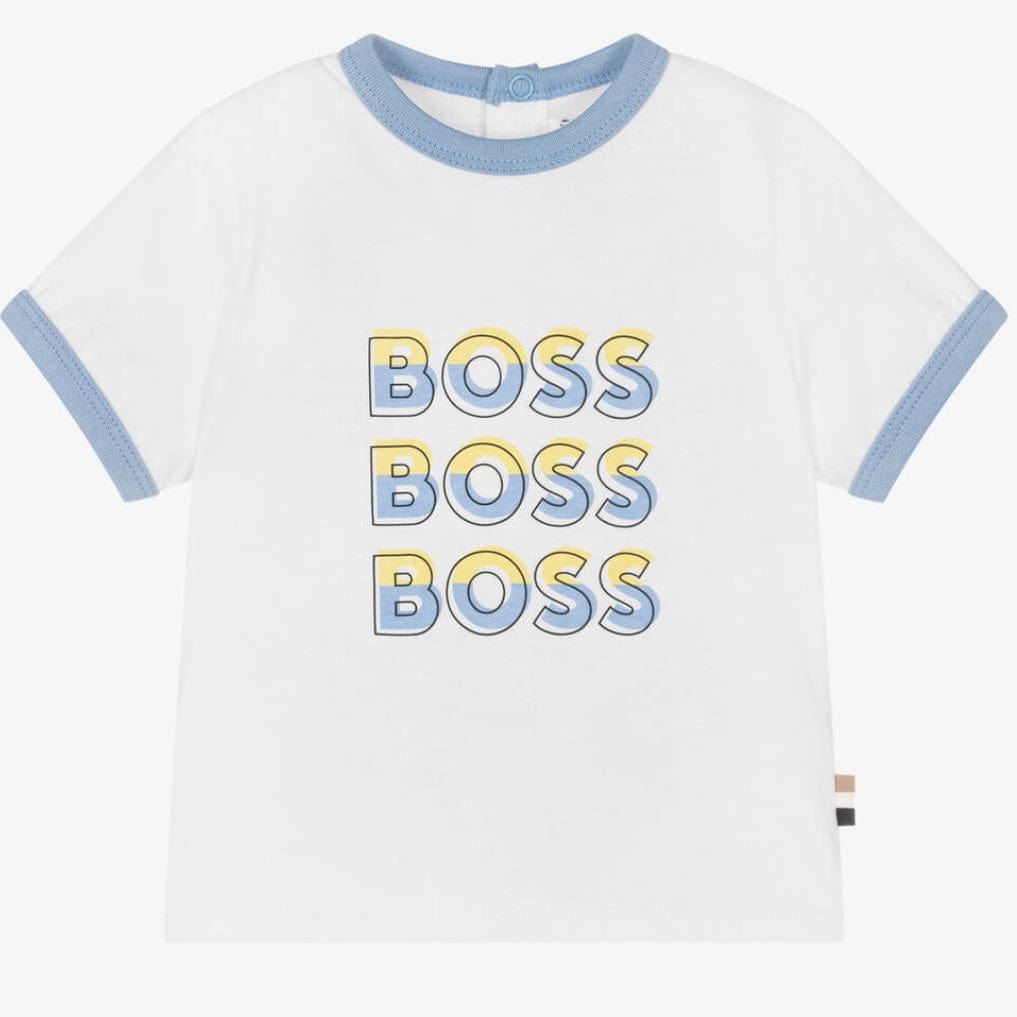 HUGO BOSS - Toddler Retro Logo Tee-Shirt - White
