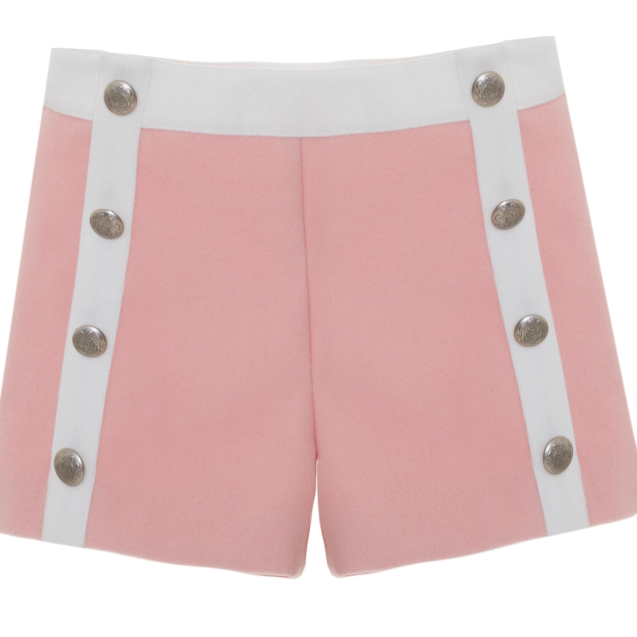 PATACHOU - Chiffon Blouse & Flannel Short Set - Pink