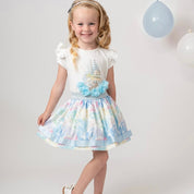 CARAMELO KIDS - Diamanté Carousel Skirt Set - Blue