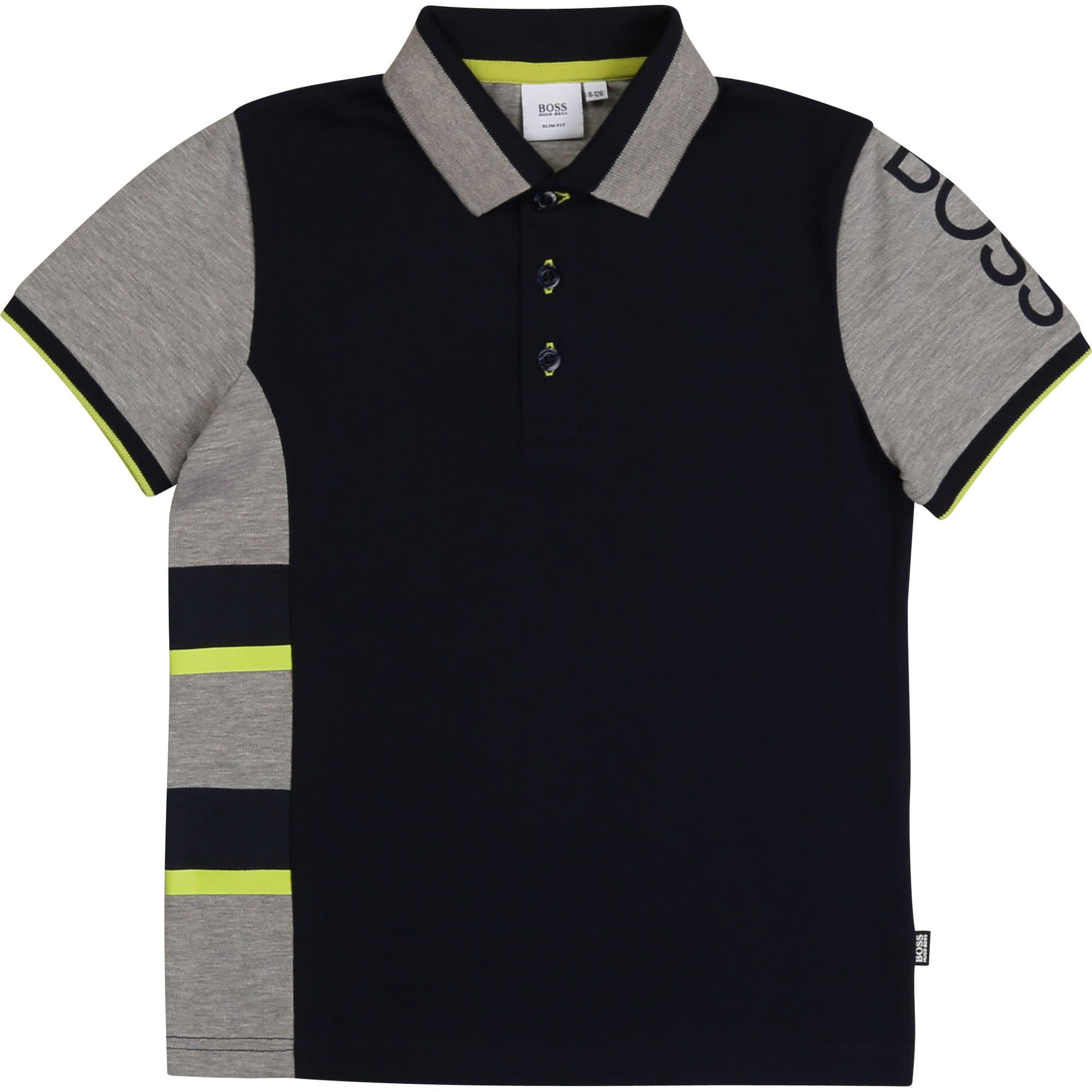Hugo Boss - Pole T Shirt - Navy/Grey