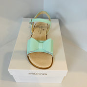 ANDANINES - Patent Leather Sandal Thin Strap - Mint