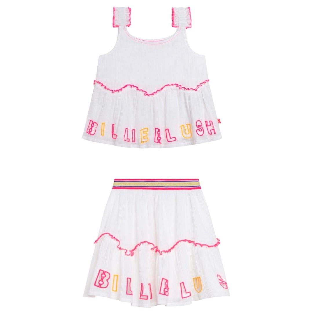 BILLIEBLUSH - Billi Blouse & Skirt Set - White