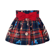 BALLOON CHIC - Tartan Skirt Set - Red