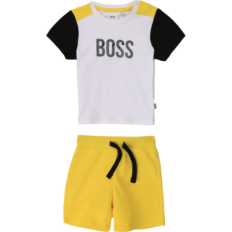 HUGO BOSS  - T Shirt & Bermuda - Yellow