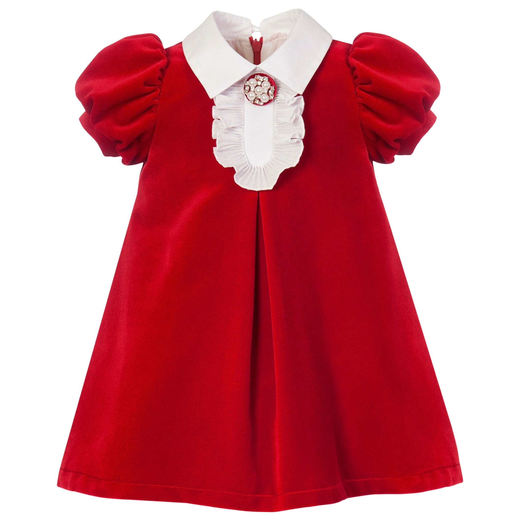 BALLOON CHIC - Velvet Dress - Red