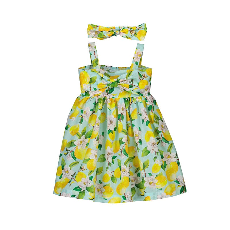 MAYORAL - Lemon Hairband & Dress - Yellow