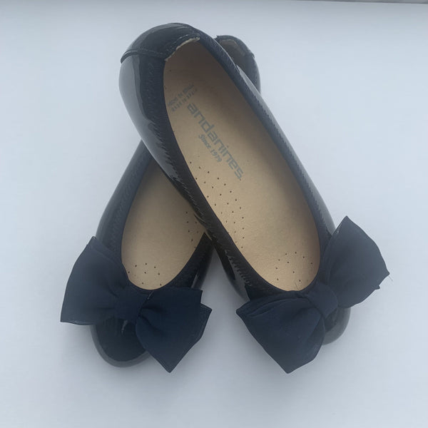 ANDANNINES - Dolly Bow Shoe - Navy