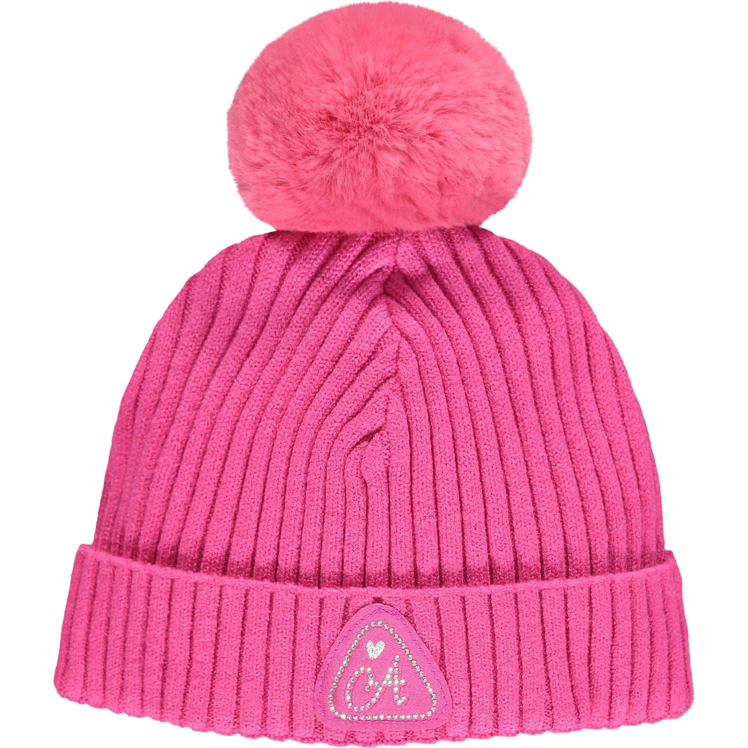 A DEE - Sadie Knitted Pom Pom Hat - Pink Glaze