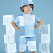 MITCH & SON - Joel A Time To Fly Squares Soft Set - Sky Blue