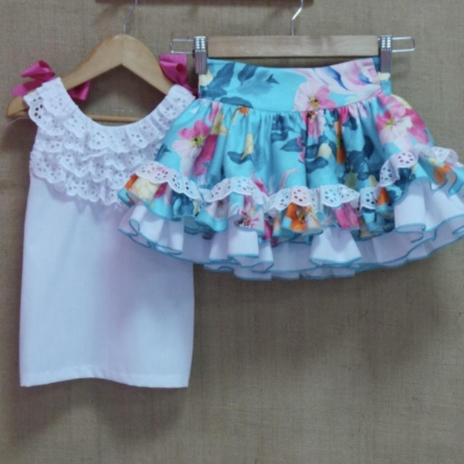 NINI - Floral Skirt Set
