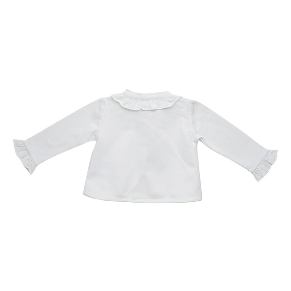 LITTLE A - Gina Summer Bloom Cardigan -White