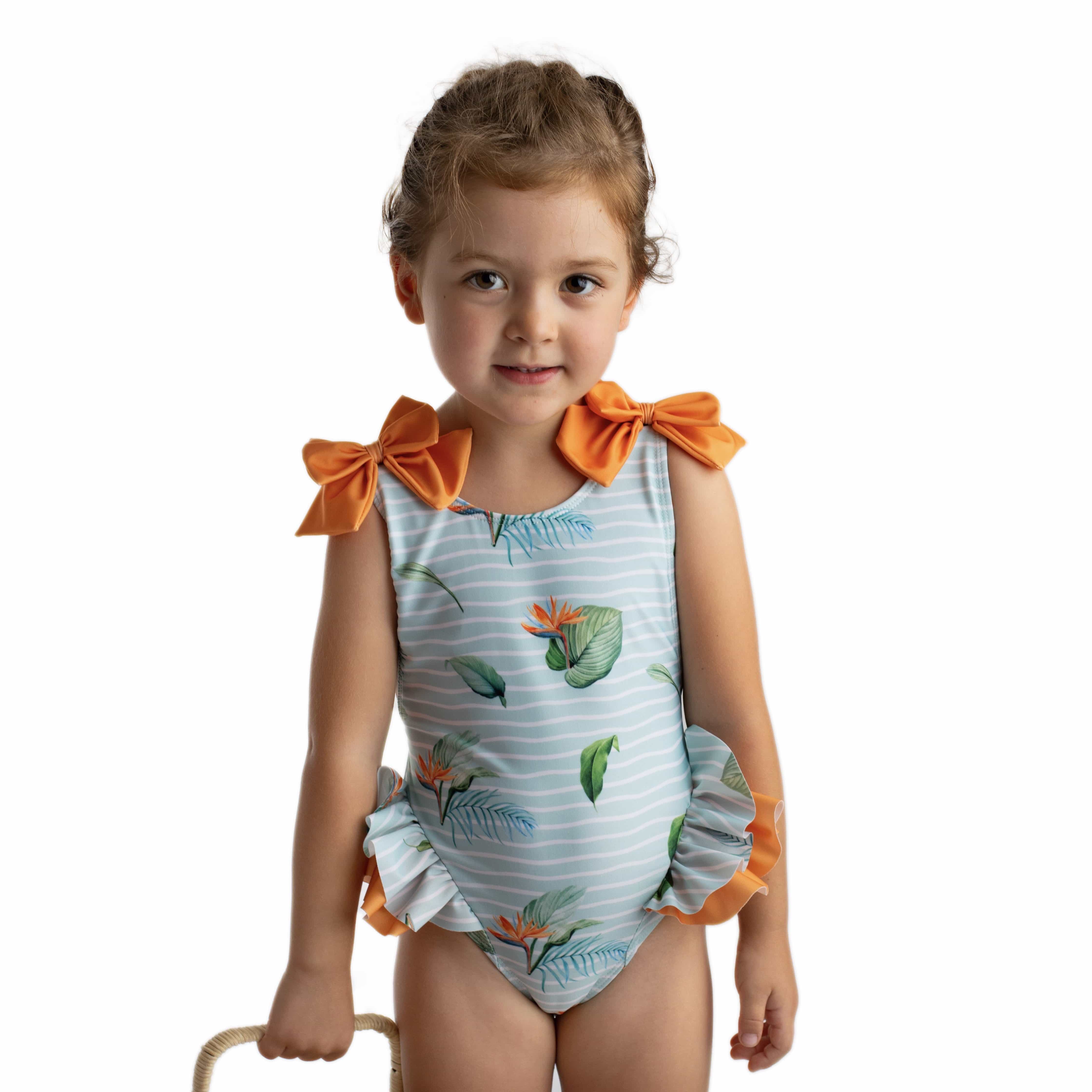 MEIA PATA - Menorca Tropical Print Swimsuit – Bluebells Boutique