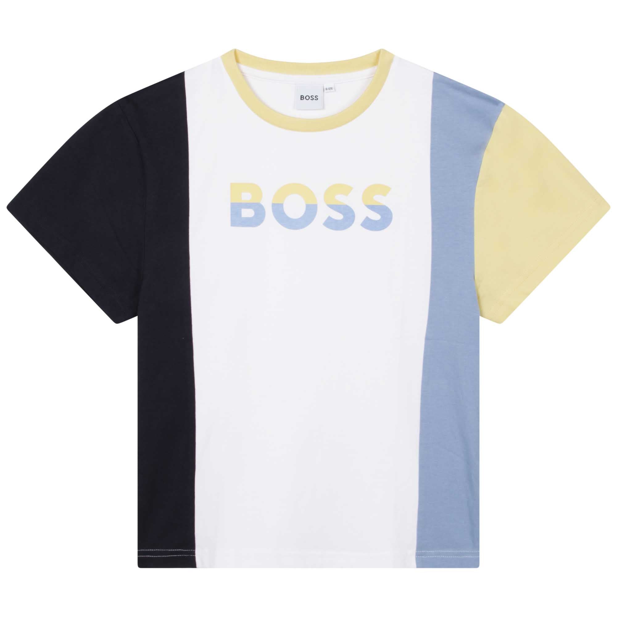 HUGO BOSS - Colour Block Tee-Shirt - Yellow