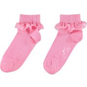 A DEE - Frill Ankle Sock - Candy Pink