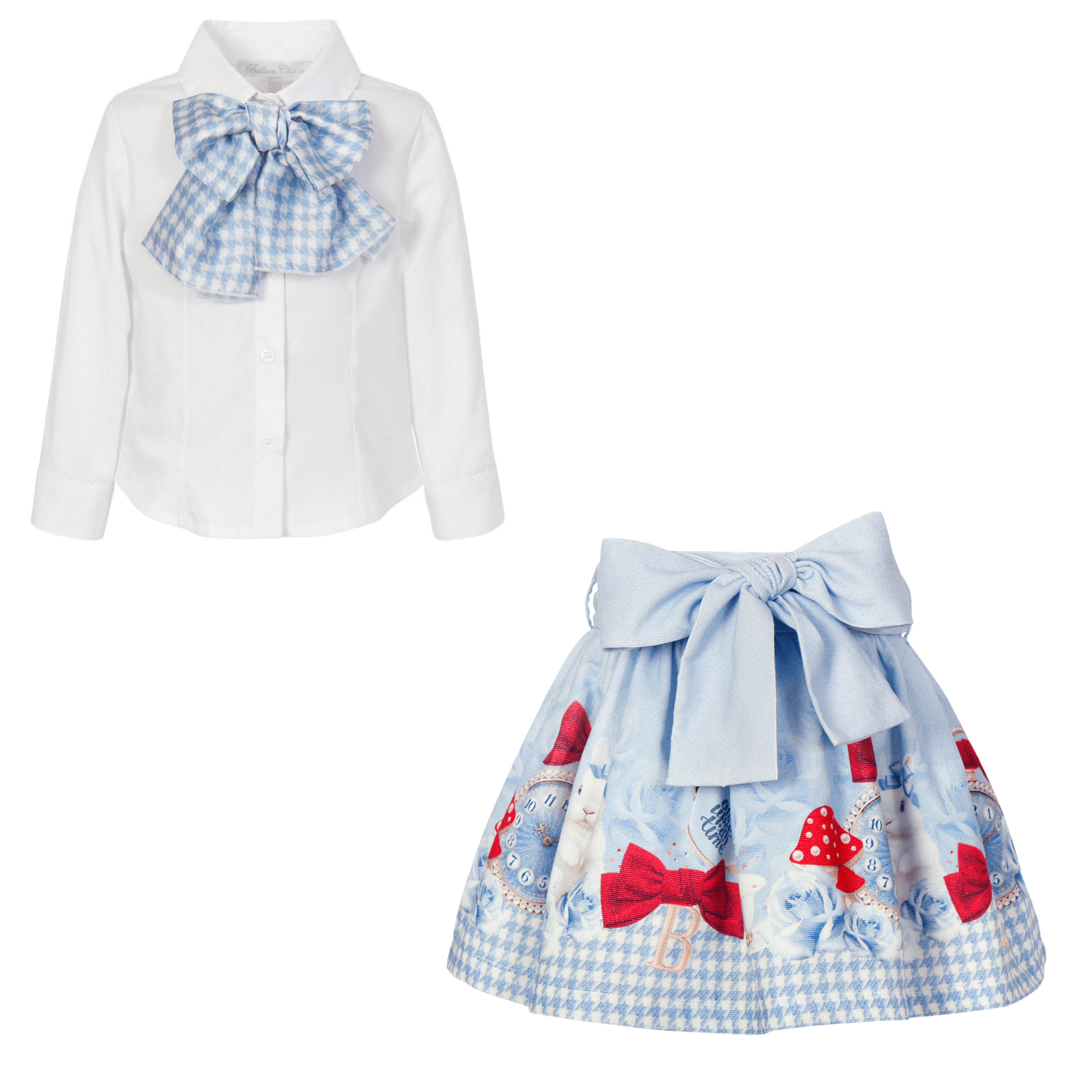 BALLOON CHIC - Alice In Wonderland Skirt Set - Blue