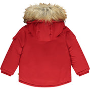 MITCH & SON - Findlay Faux fur Trim Jacket - Red