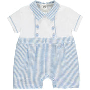 MITCH & SON - David Seersucker Romper - White