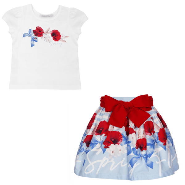 BALLOON CHIC -Poppy Skirt Set - Red