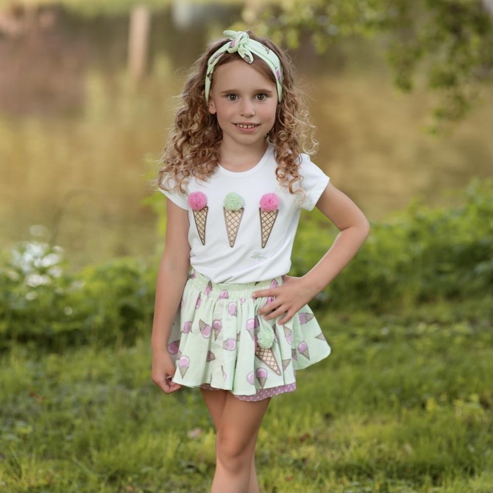 DAGA - Ice Cream Skort Set - Mint