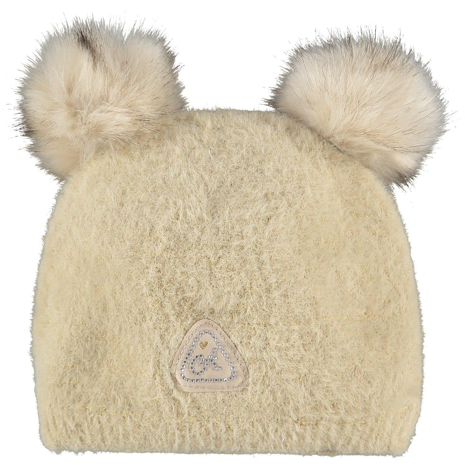 LITTLE A - Double pom Hat - Gold