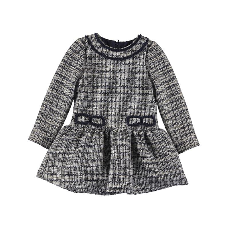 MAYORAL - Tweed Dress - Navy
