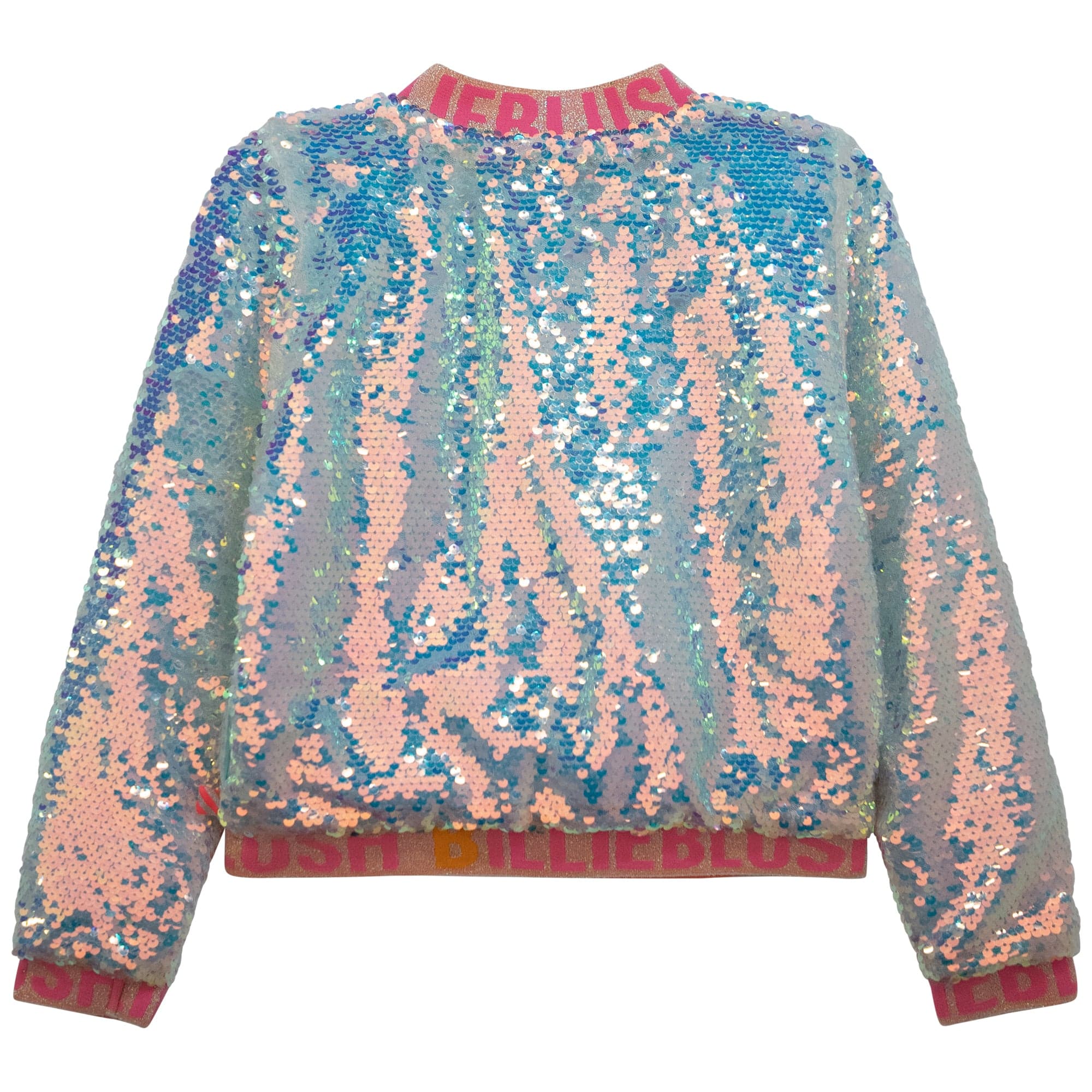 BILLIEBLUSH - Sequin Bomber Jacket - Iridescent