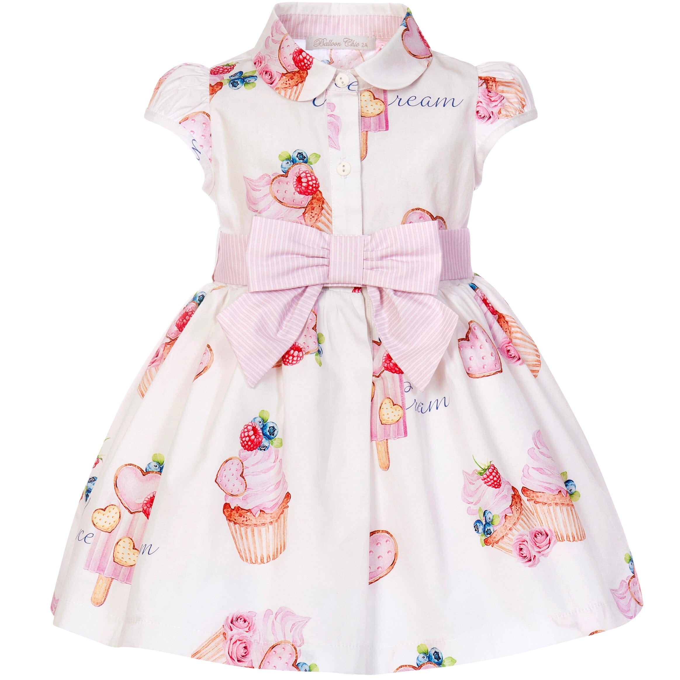 BALLOON CHIC - Cupcake Shirt Dress - Pink