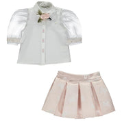 Piccola Speranza - Blouse and Skirt Set - Pink