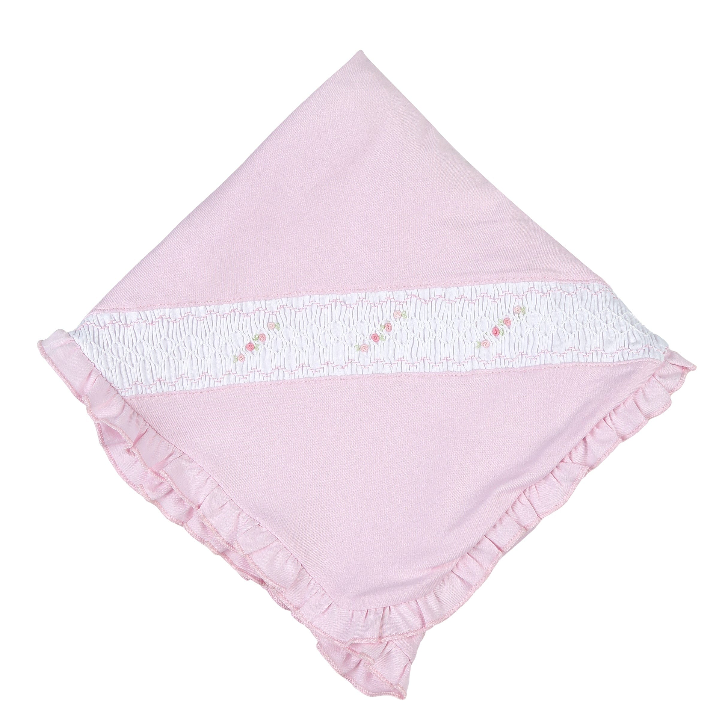 MAGNOLIA BABY - Sophie Smocked Blanket - Pink