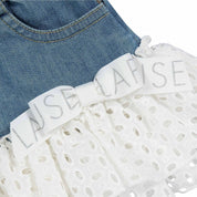 LAPIN HOUSE - Denim Chic Skirt Set - White