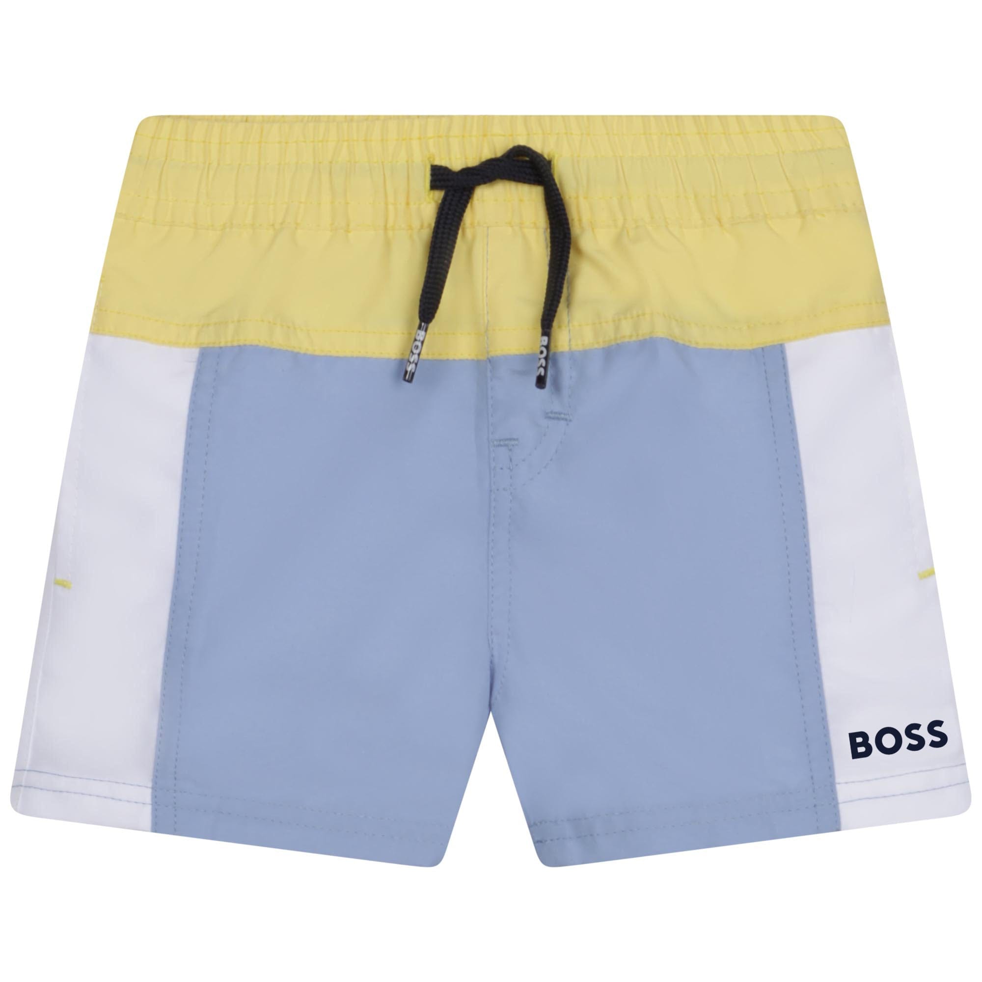 HUGO BOSS - Toddler Colour Block Swim Shorts - Blue