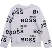 HUGO BOSS - Boys Logo Sweatshirt - White