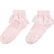 A DEE - Frill Ankle Sock - Pink