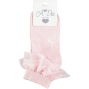 A DEE - Frill Ankle Sock - Pink