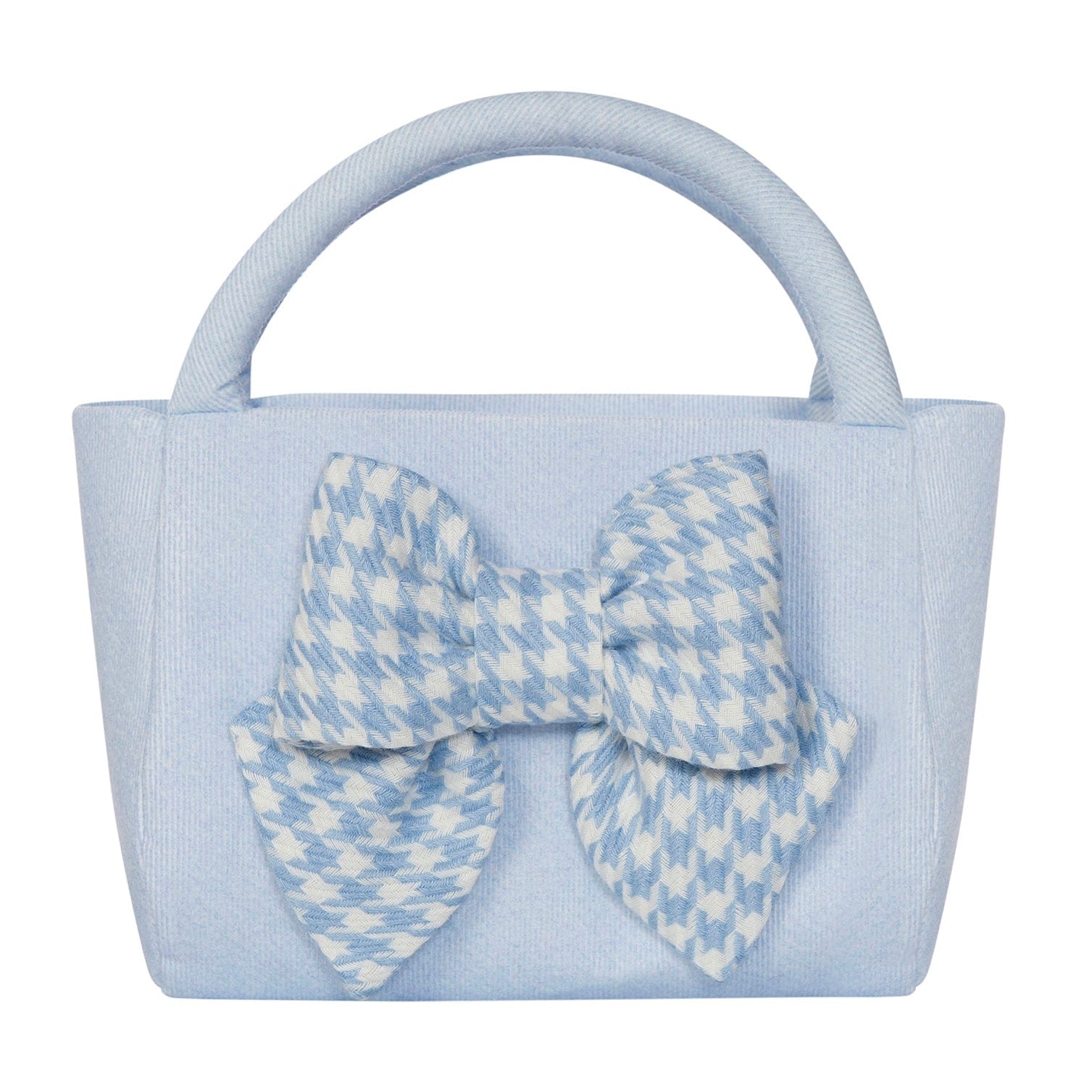 BALLOON CHIC - Dog Tooth Handbag - Blue