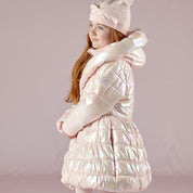 A DEE - Priscilla Metalic Padded Jacket - Pale Pink