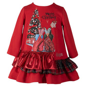 Daga - Waiting For Christmas Layered Dress - Red