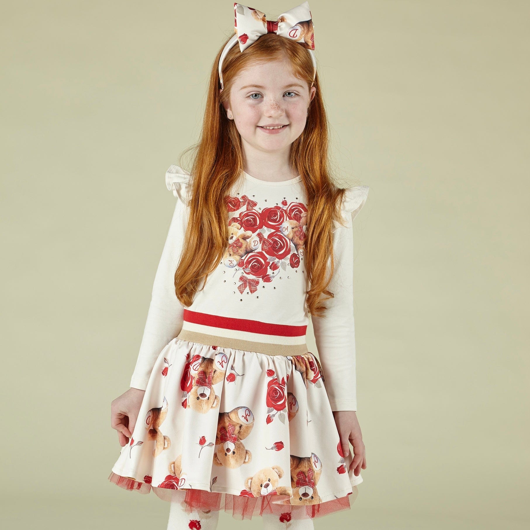 A DEE - Marley Teddy Heart Dress - Cream