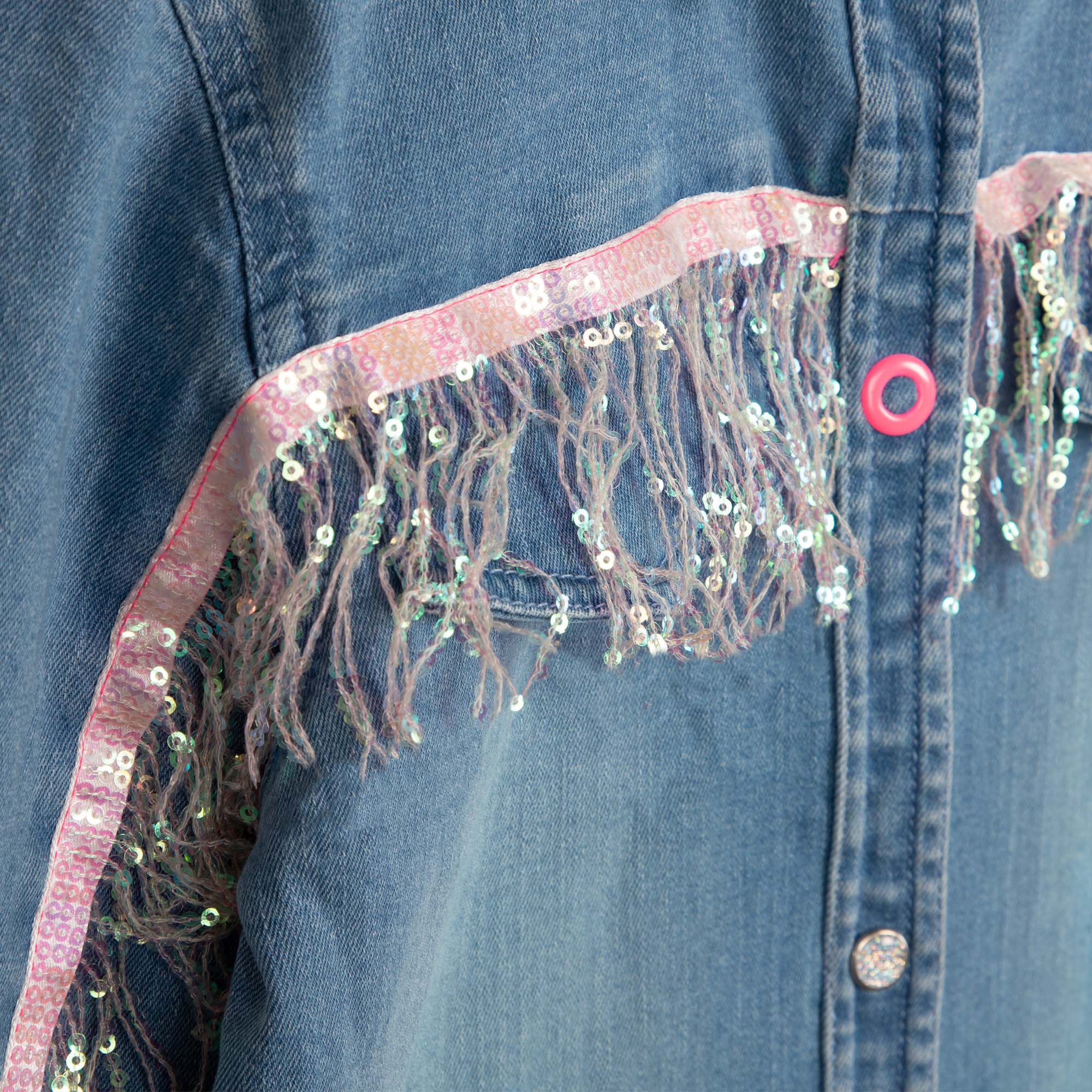 BILLIEBLUSH - Denim Dress - Navy