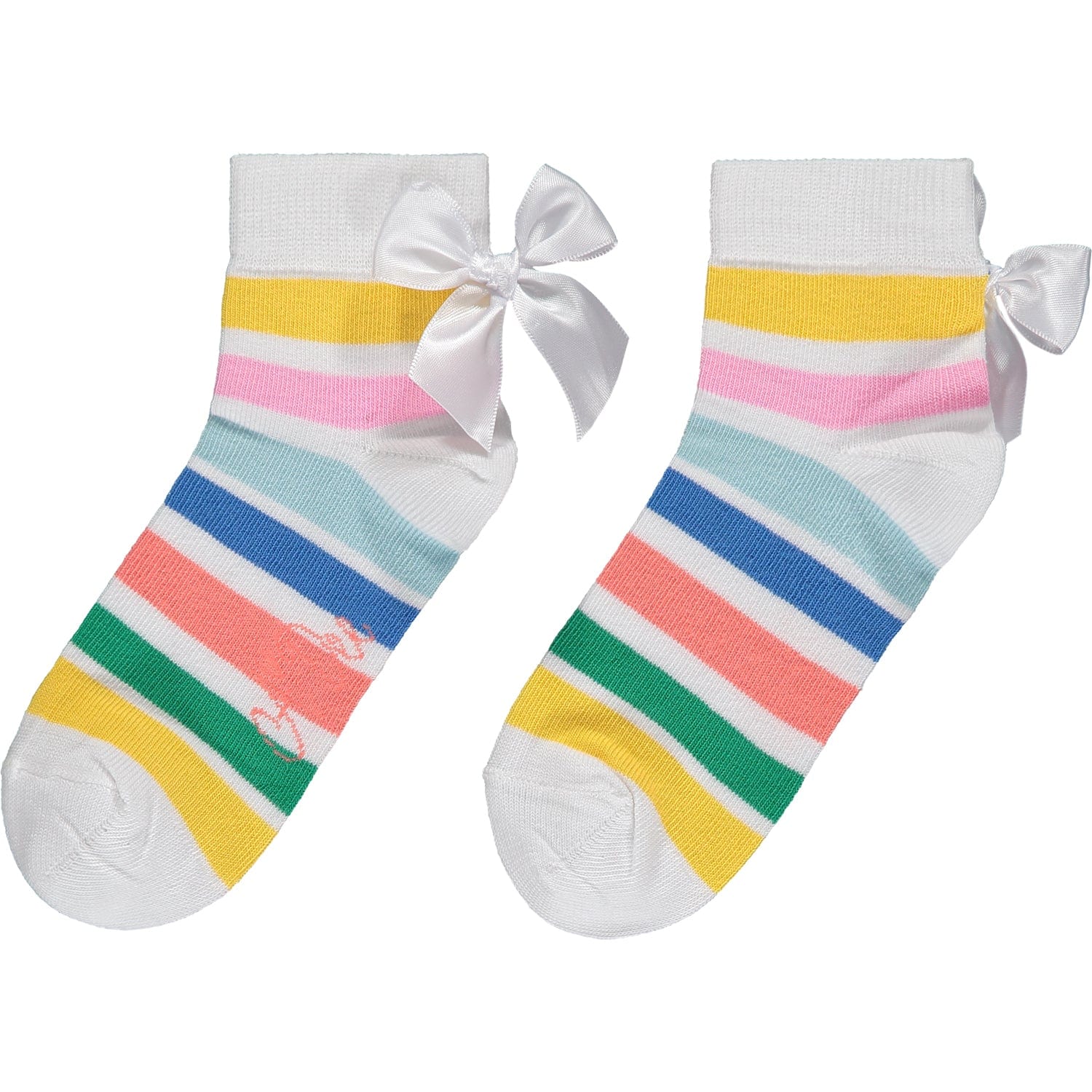A DEE - Ubah La Isla Bonita Frill Ankle Socks - Stripe